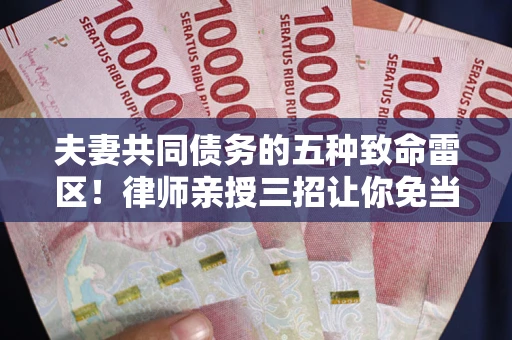 济南夫妻共同债务的五种致命雷区！律师亲授三招让你免当替罪羊